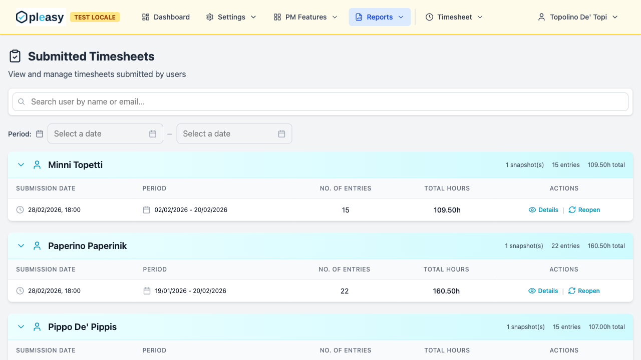 Pleasy - Gestione Progetti e Risorse